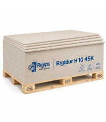 Placa din ipsos armat Rigips Rigidur H 10 4SK, tip GF-C1-I-W2, 10 x 1000 x 1500 mm